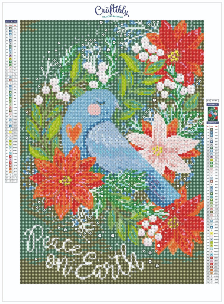 Bluebird's Peace On Earth - Craftibly