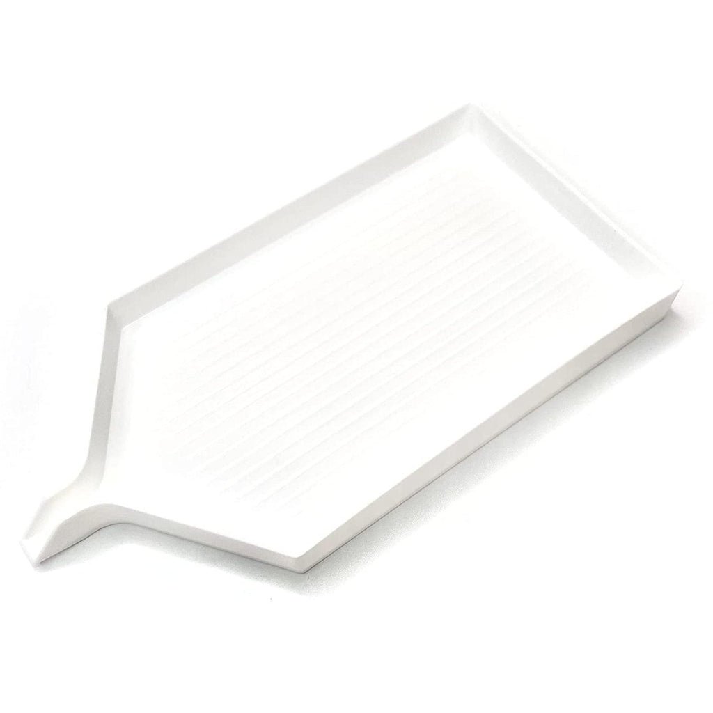 Large White Diamond Painting Tray with Spout - Craftibly